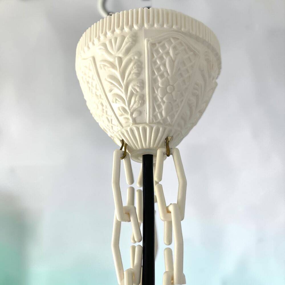 Red acrylic lace hanging light chandelier
