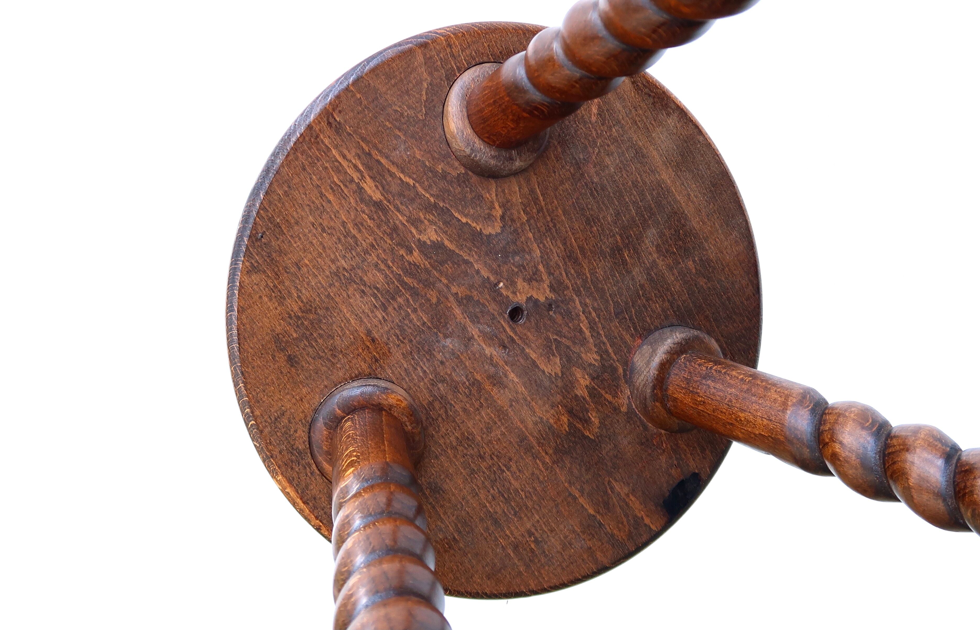 Wooden tripod stool 50s