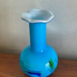 Soliflore collar vase in colored glass