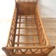 Vintage solid beech baby bed