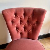 Mariette pink toad fireside chair