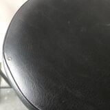 Black cast iron bar stool