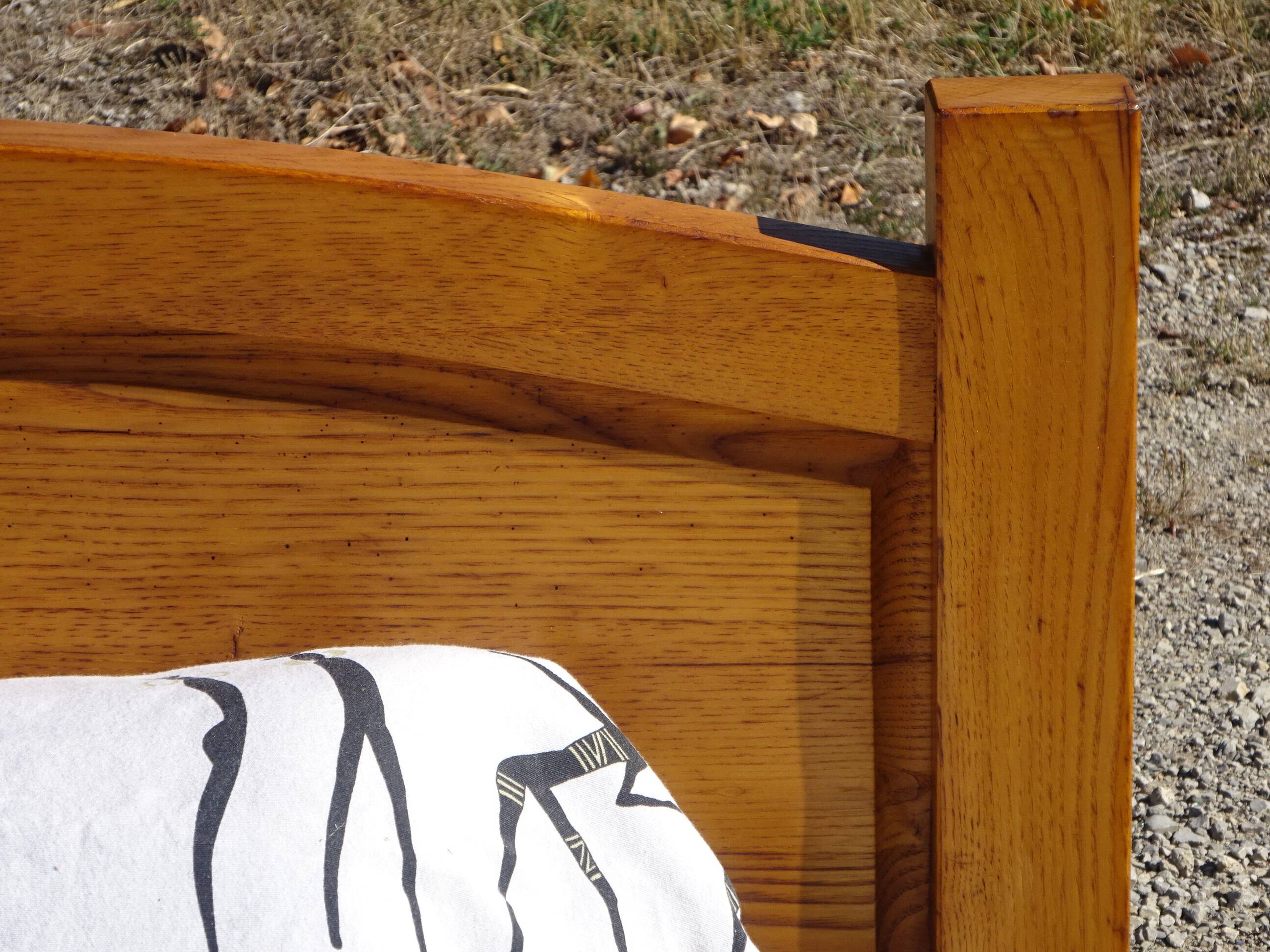 Solid oak bed, 1 place 90x190 cm