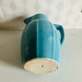 Vintage blue ceramic decanter