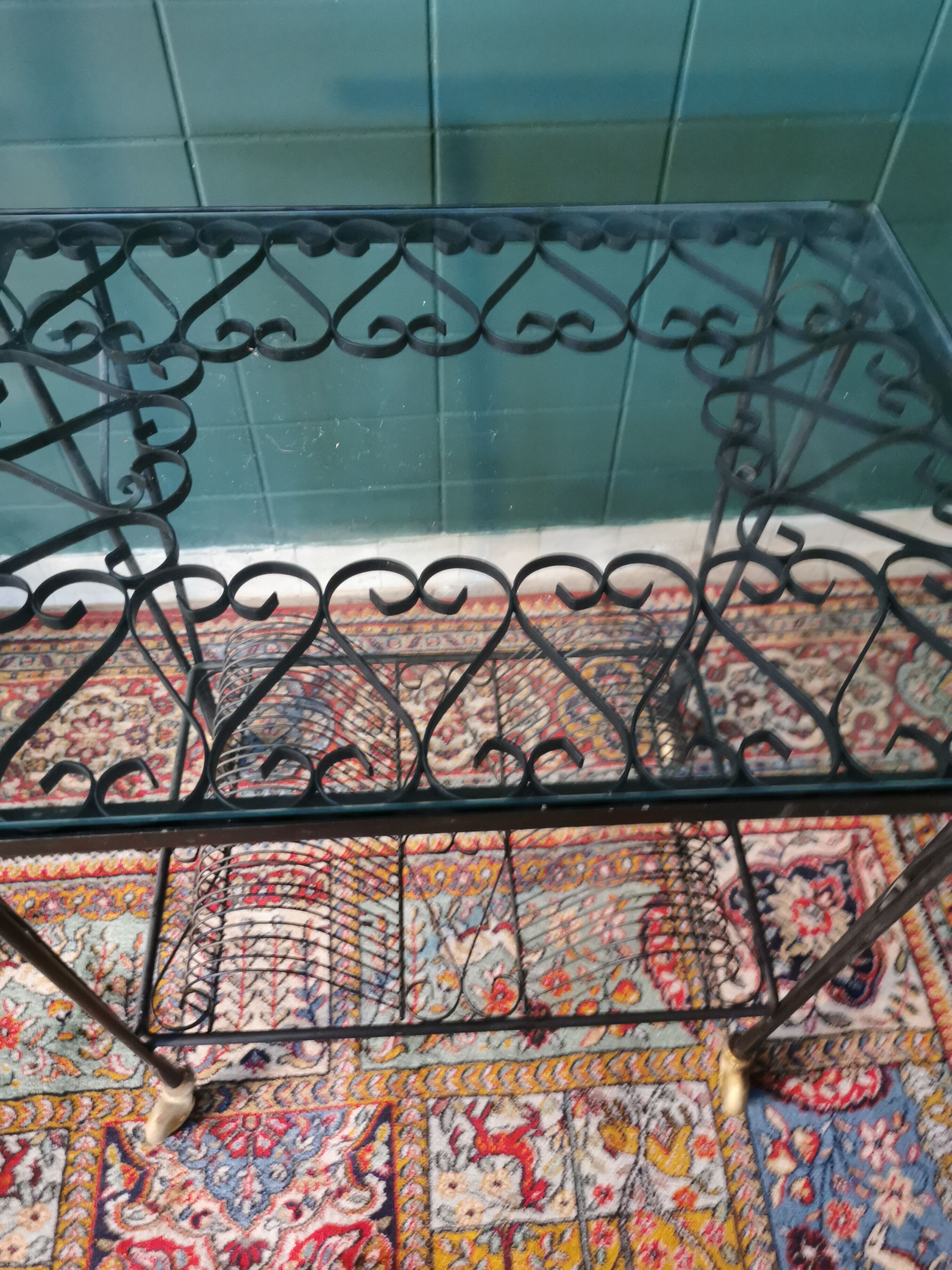 Porte vynile en fer forgé modèle cœur