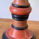 Vintage Italian turned wood lamp