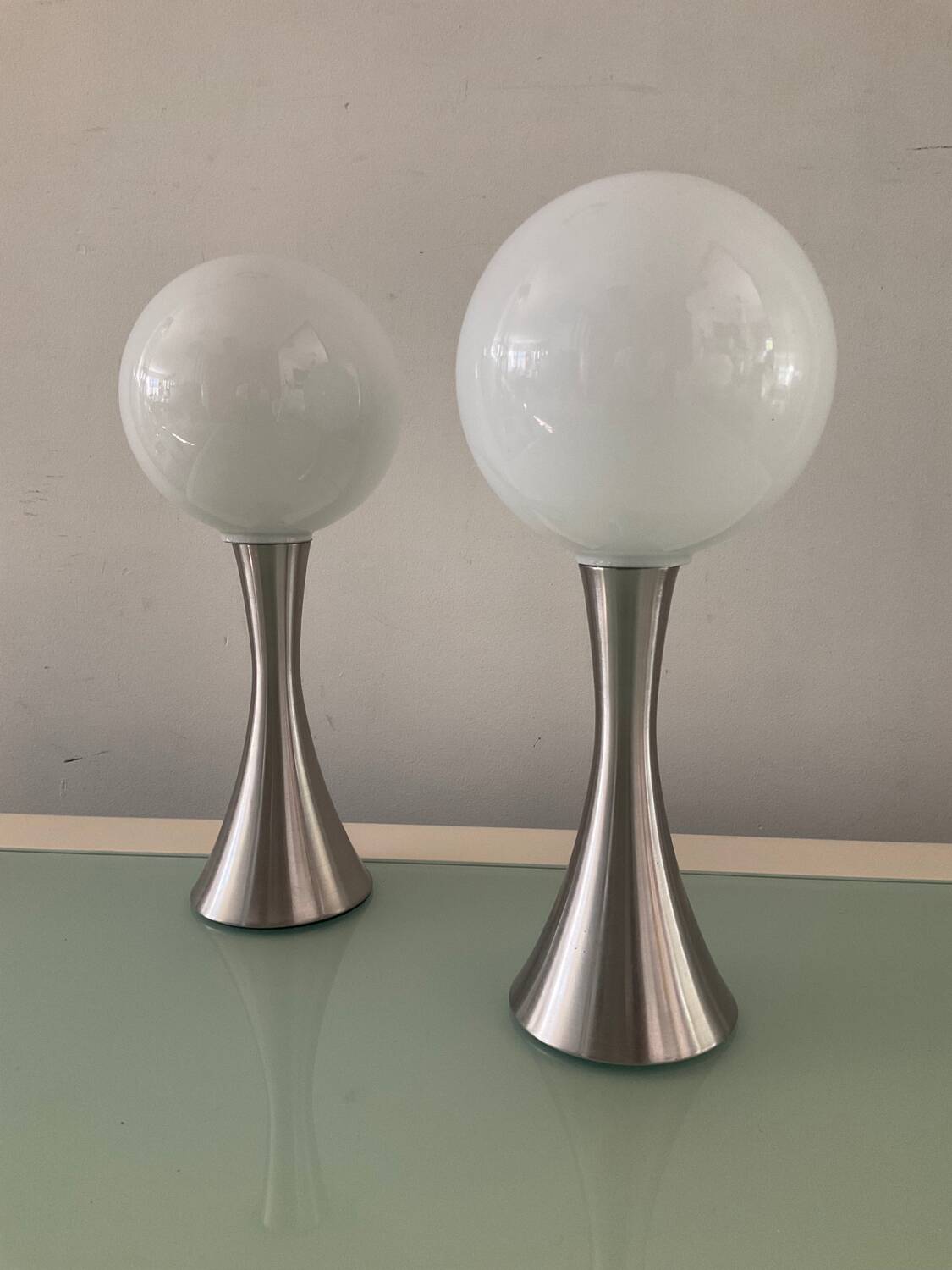 Pair of Space Age lamps