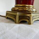 Chinese oxblood porcelain lamp, empire style