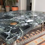Green marble coffee table