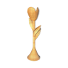 Handcrafted rattan tulip floor lamp