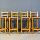 Vintage oak and papercord bar stools, 1960s - vintage bar stools