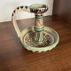 Hand candle holder "Rat de cave" in Safi ceramic, signed Punter
