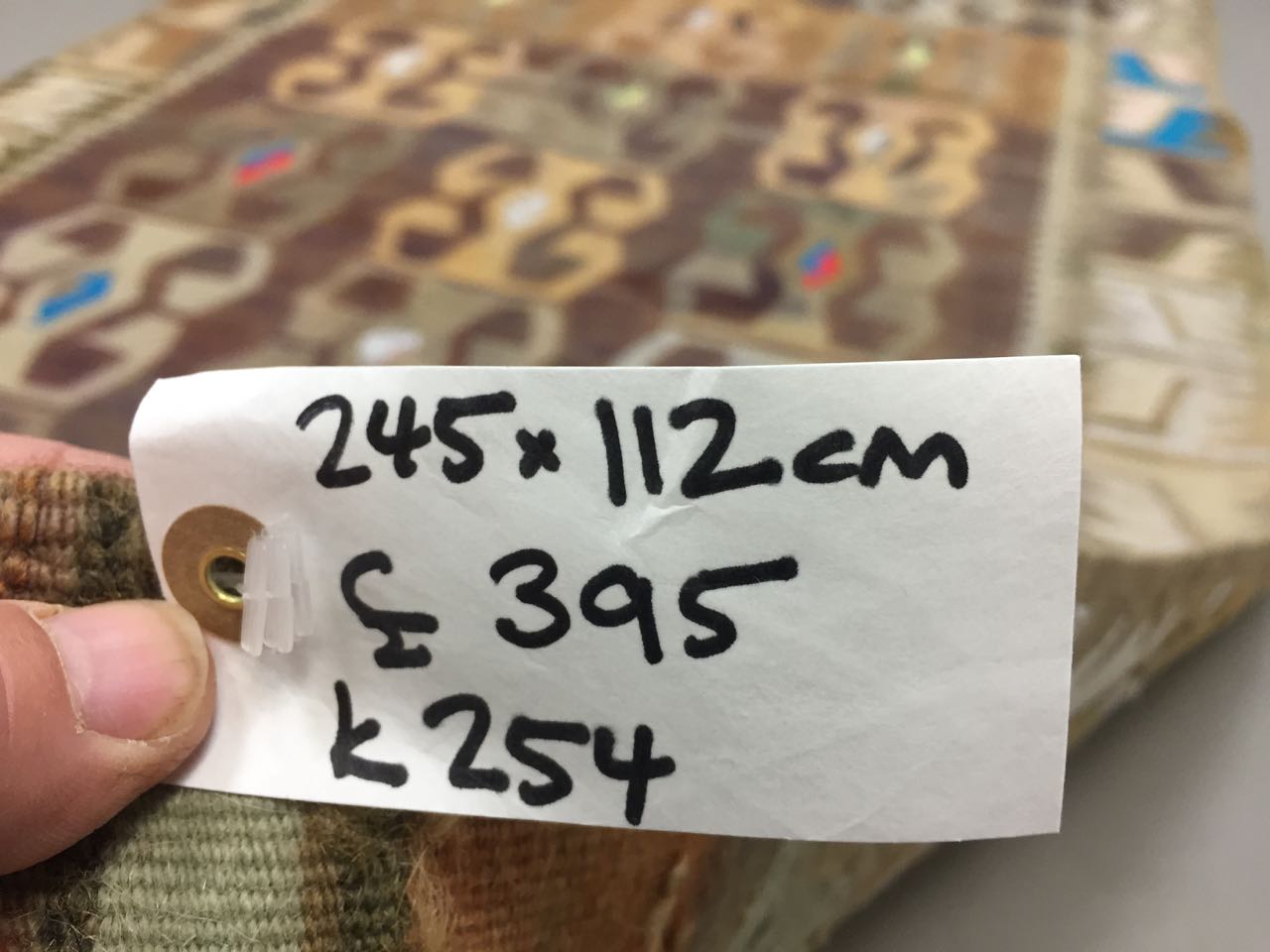 Turkish kilim rug 245x112cm moroccan