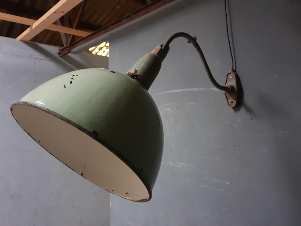 Old enamel wall lamp outdoor lamp XXL
