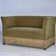 1970s, Danish 2-seater sofa, original green furniture velour.