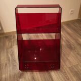 Red Plexiglas Bookshelf