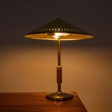 Vintage Modern Table Lamp in Brass by Bent Karlby for Lyfa, Denmark, 1956