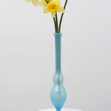 Vase soliflore blue glass