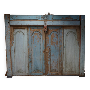 portes balinaises antiques - bleu