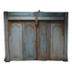 Antique Balinese Carved Doors in Azur Blue, Indonesia