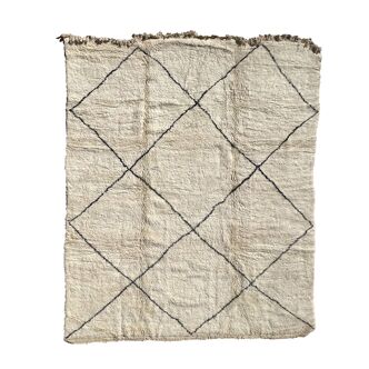 Beni Ourain Moroccan rug white - 357 x 303 cm