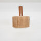 Scandinavian modern rattan pendant light, 1960's