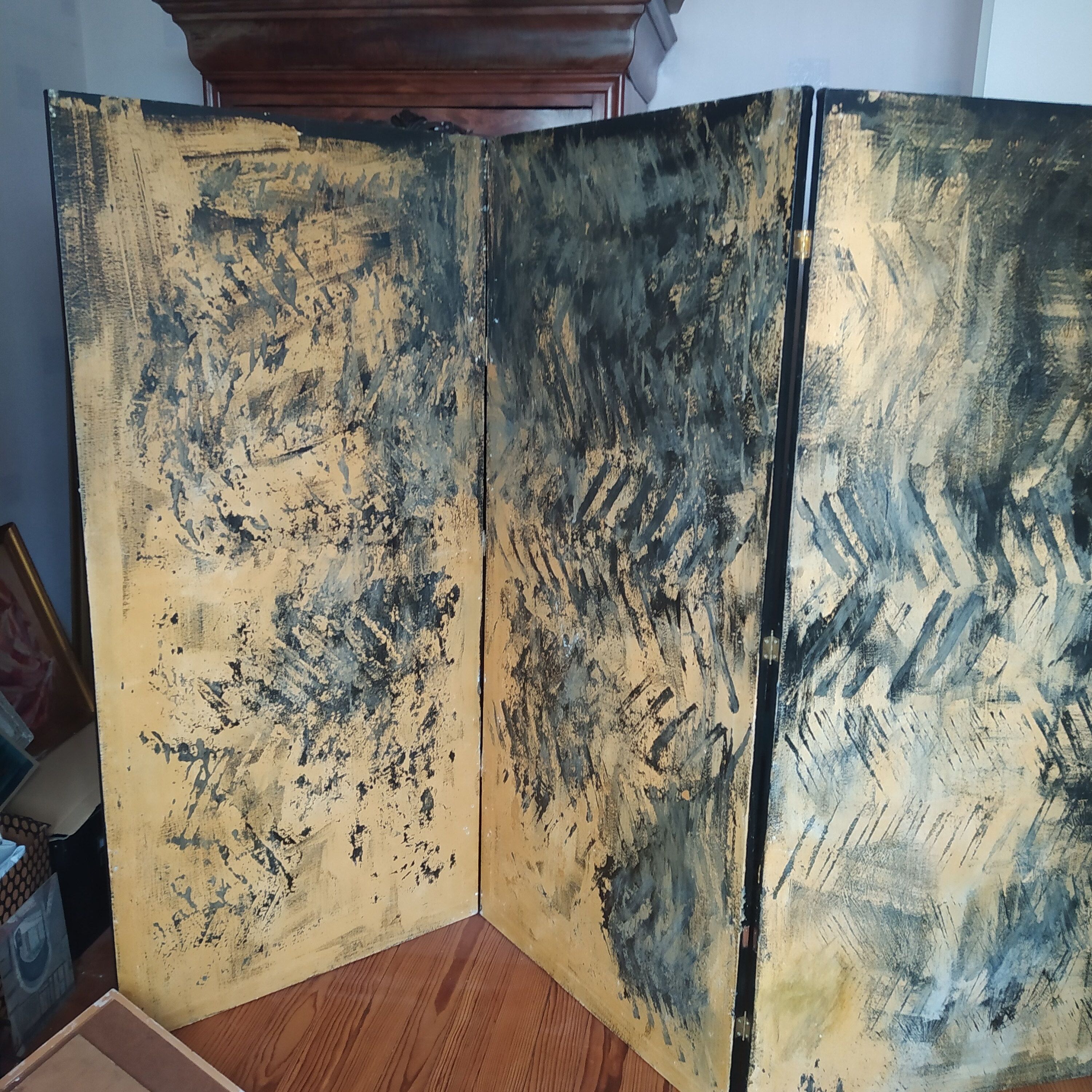 Screen commissioned by goldmith london by bruce fraleigh