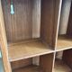 Vintage wall shelf in Scandinavian/Danish teak – 6 compartments – 1960s