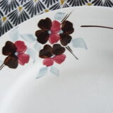 Suite of 4 dinner plates Sarreguemines