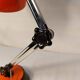 Vintage red articulated desk lamp - 70s/80s.