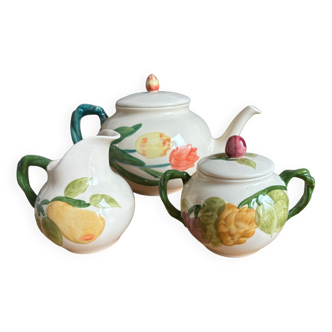 English fruit and flower tea set