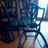 4 chaises salle à manger style 18eme "ribbon back"