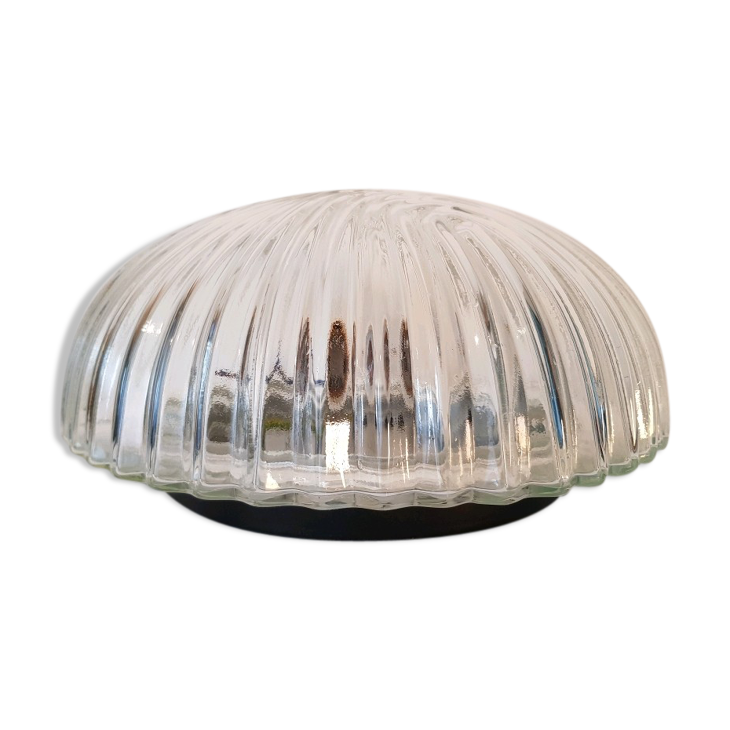 Glass ceiling lamp 60s