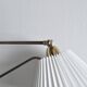 Danish Brass Swing Arm Wall Lamp, 1950s