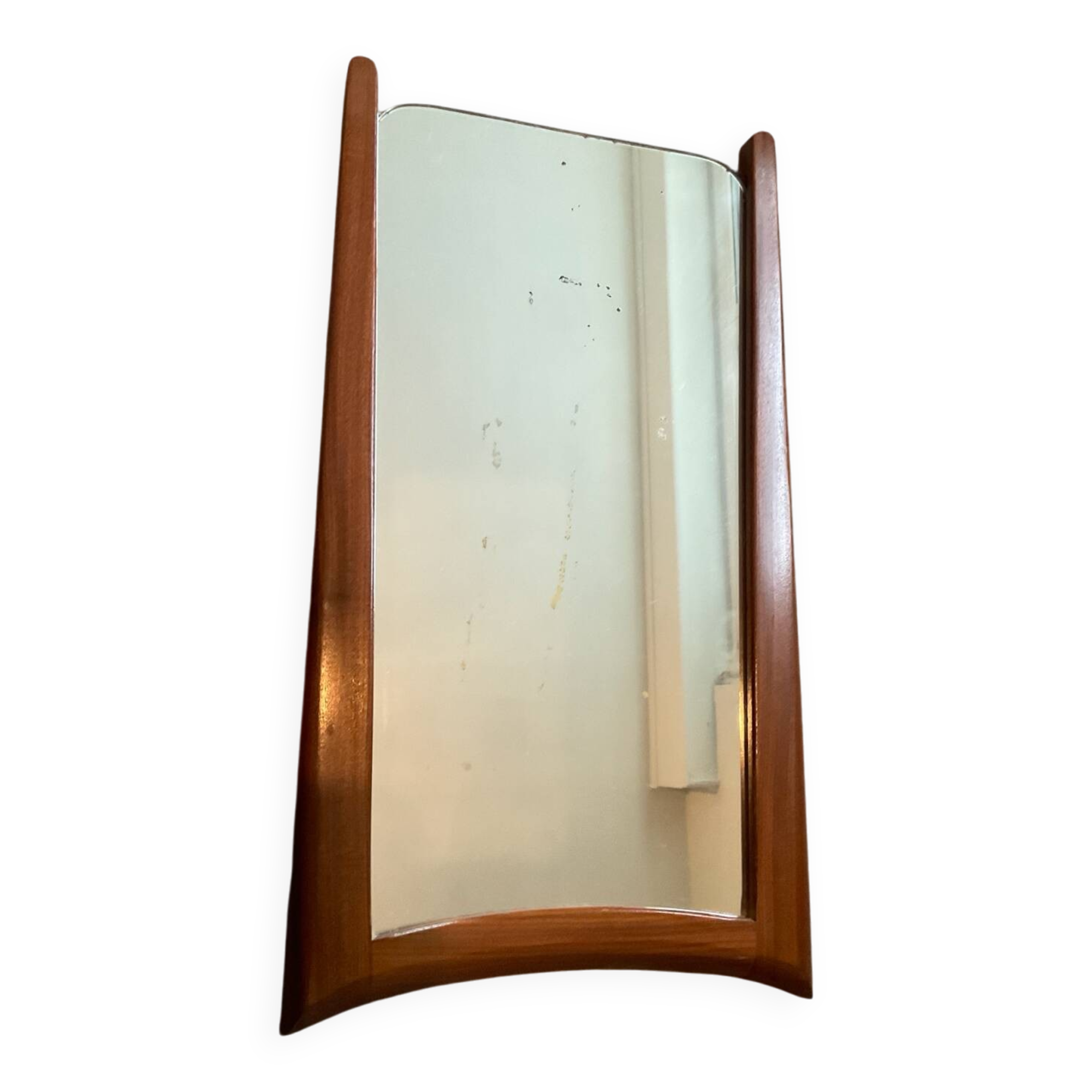 Scandinavian teak mirror from the 1960s