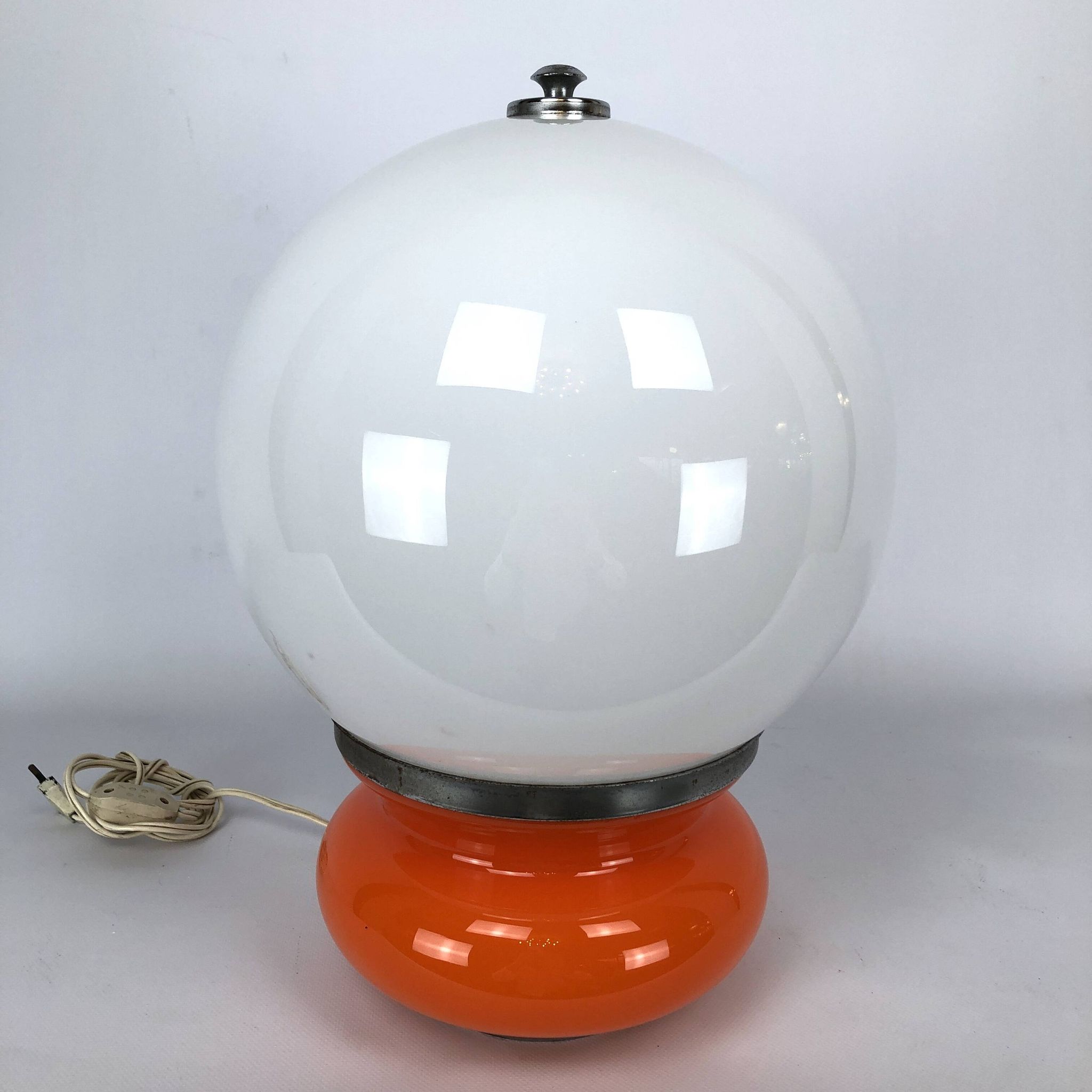 Lampe de table en verre de Murano de couleur italienne vintage par Mazzega
