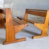 oak community bench, 1950