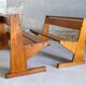 oak community bench, 1950