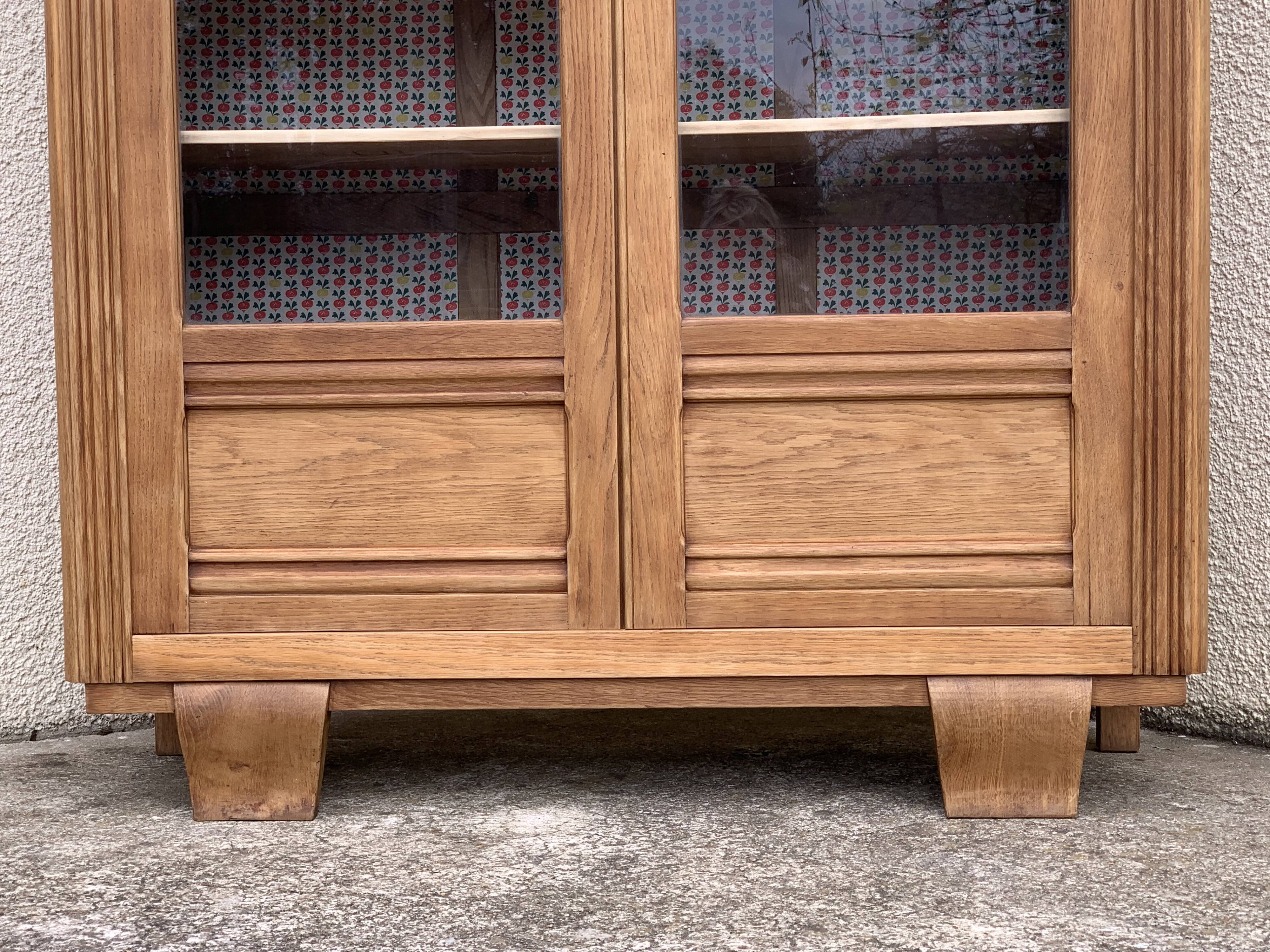 Parisian glazed wardrobe 1930 raw wood