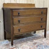 Commode anglaise en chêne des années 1930