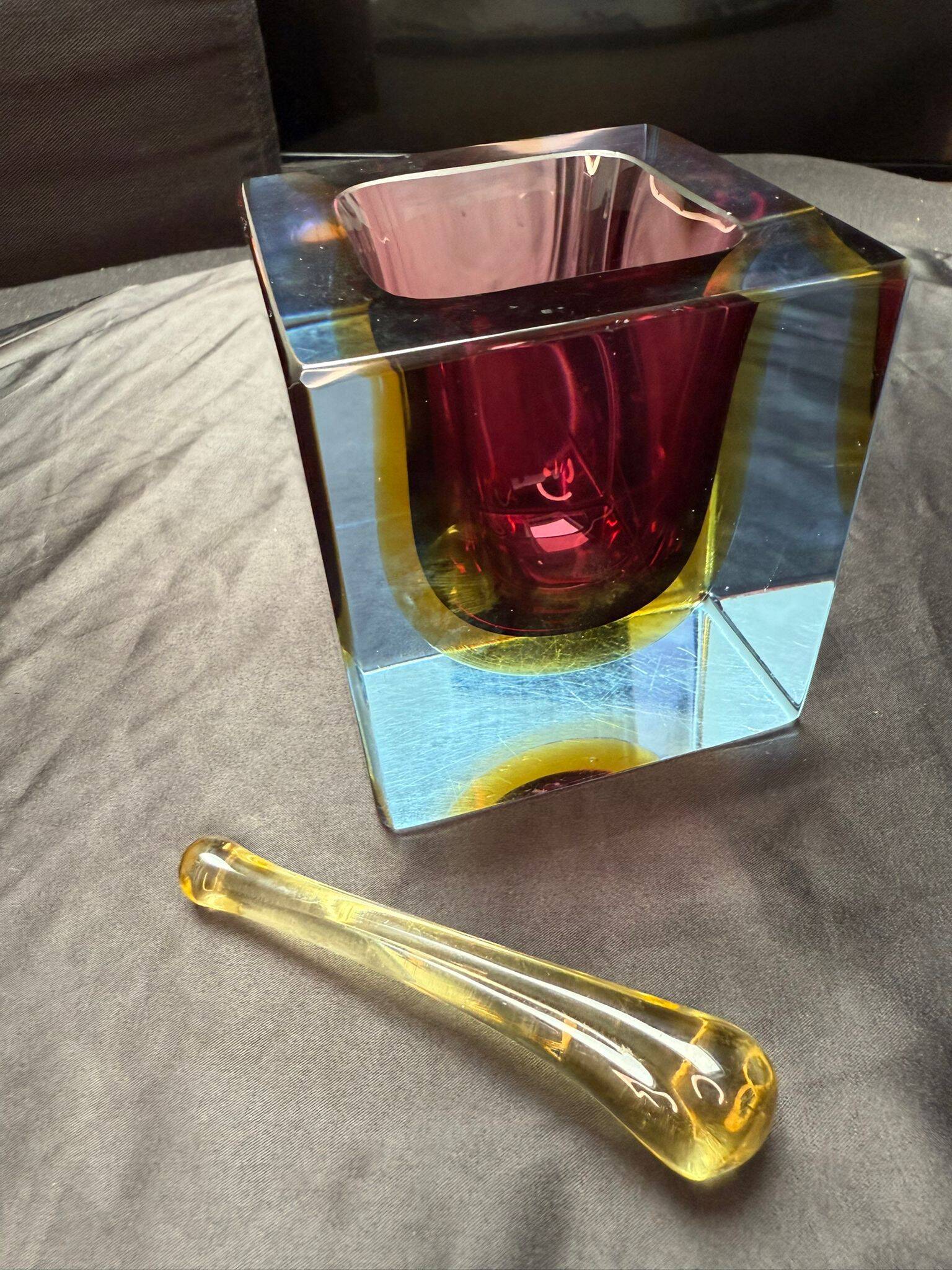 Objet en verre de Murano décoratif par Flavio Poli pour Seguso
