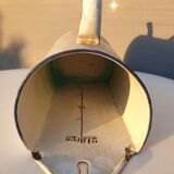 Pot washbasin wall mounted sheet metal enamelled