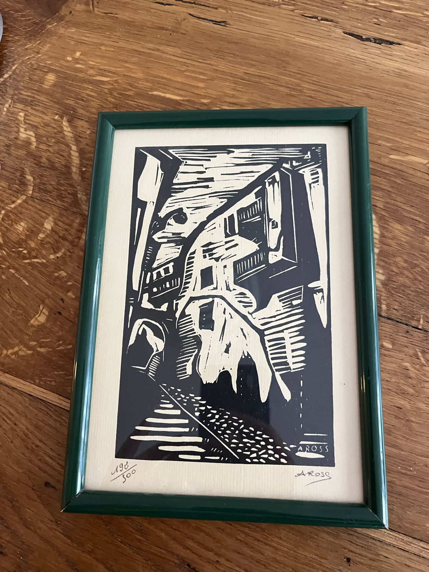 Estampe originale signée a. ross – édition limitée numérotée 192/300