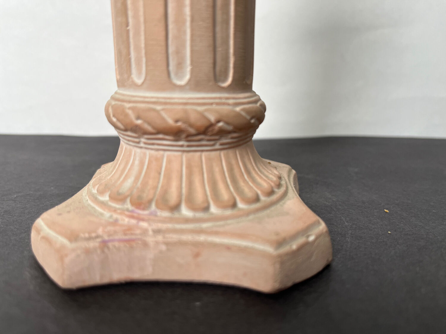 Antique style ceramic candle holder