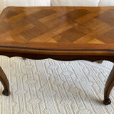 Louis XV regency coffee table in solid walnut