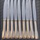 Set of silver metal knives - François Frionet
