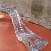 Paire de coupes/ Bougeoirs cristal de Daum