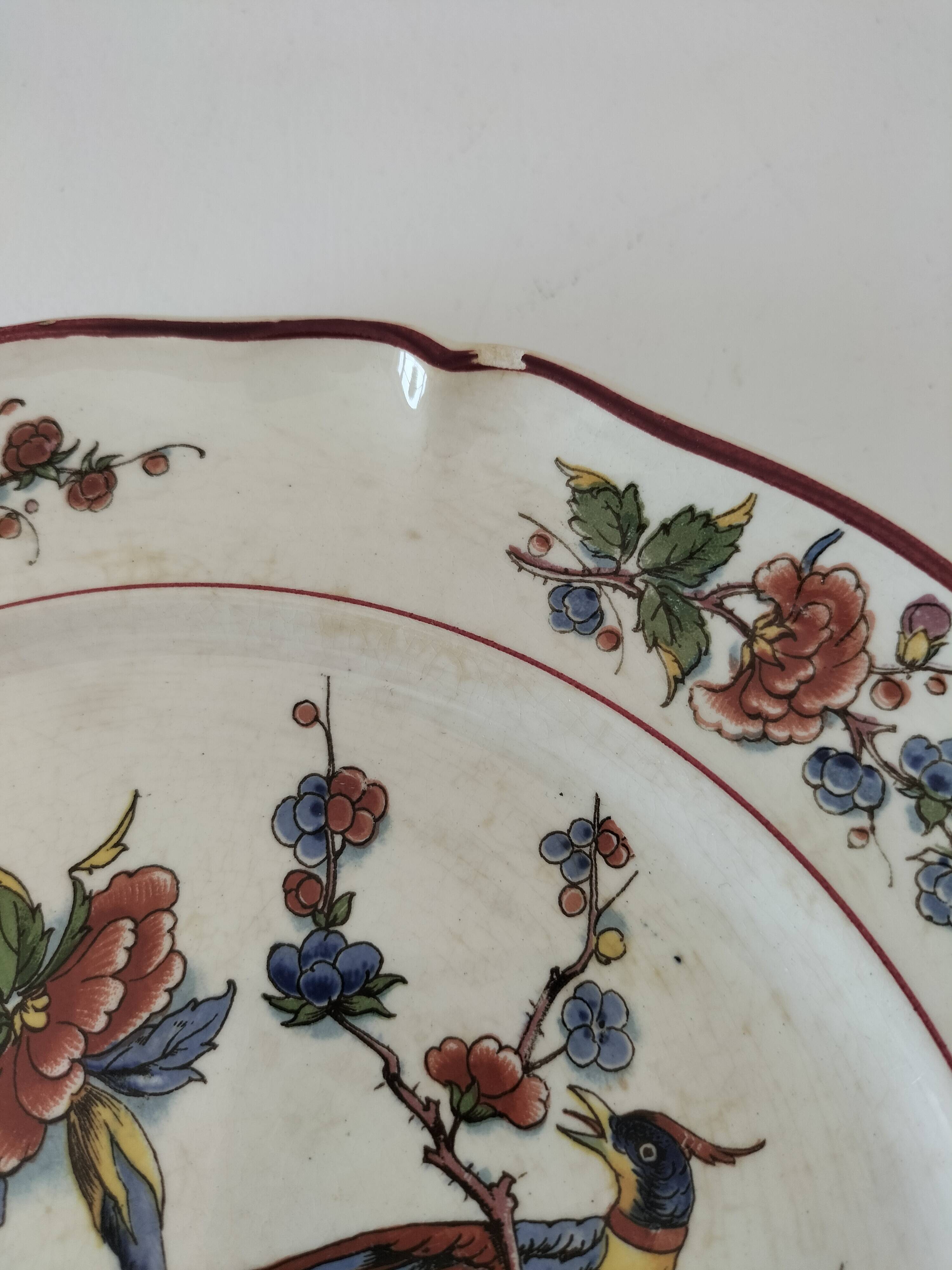 Assiette vintage Villeroy & Boch modèle Rouen