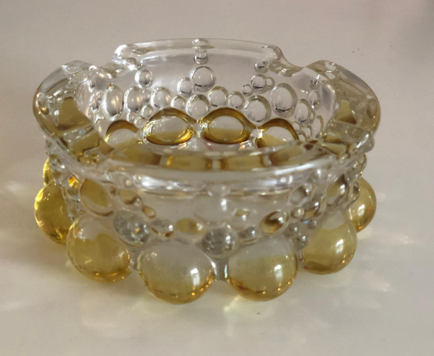 Cendrier en verre art italien du XXème