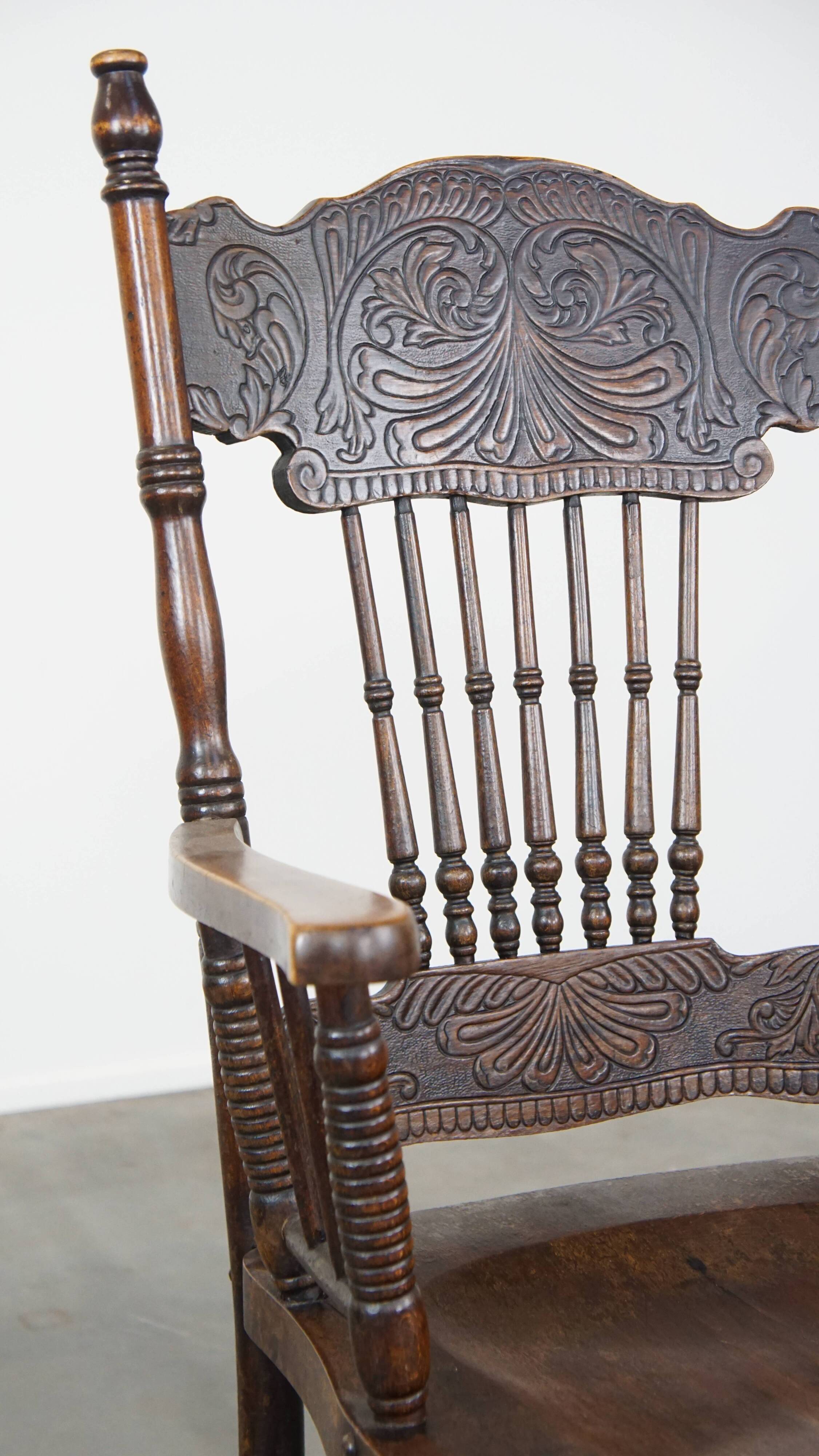 Antique English spindle chair